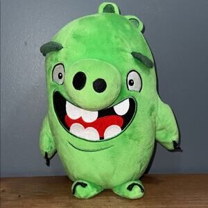 ANGRY BIRDS ROVIO 2016 Pig Plush Movie Green Soft Toy Stuffed Animal Whitehouse